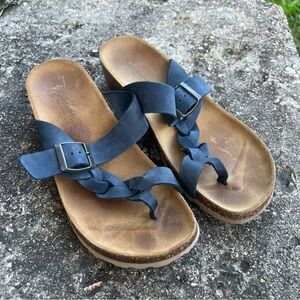 A. Gianetti Leather Sandals Braided